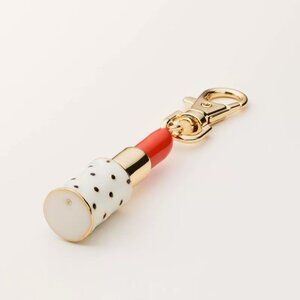 kate spade new york x Target Cream/Black/Red-Lipstick Bag Charm- Brand New!